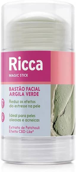 Ricca Bastão Facial Argila Verde