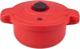 Ioensy Panela de pressão para micro-ondas, multicooker com tampa, cabo anti-escaldante, resistente ao calor, sem fogo, para uso doméstico, panela pequena