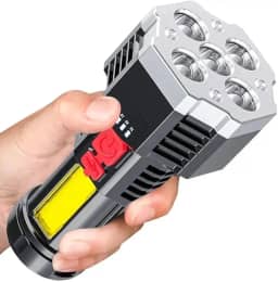 Lanterna MAIS forte do mundo Led Potente 1500m 4 Recarregável Usb Portátil Ultra Brilhante Com Uso Externo De Longo