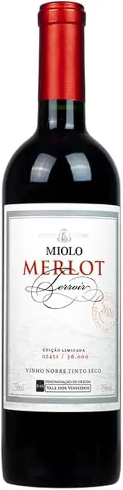 VINHO MIOLO MERLOT TERROIR TINTO SECO 6X750ML - 2022