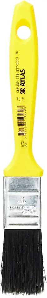 Atlas - Trincha Média de 1 Polegada com Cerdas Pretas para Pintura de Esmalte Sintético ou Base Água