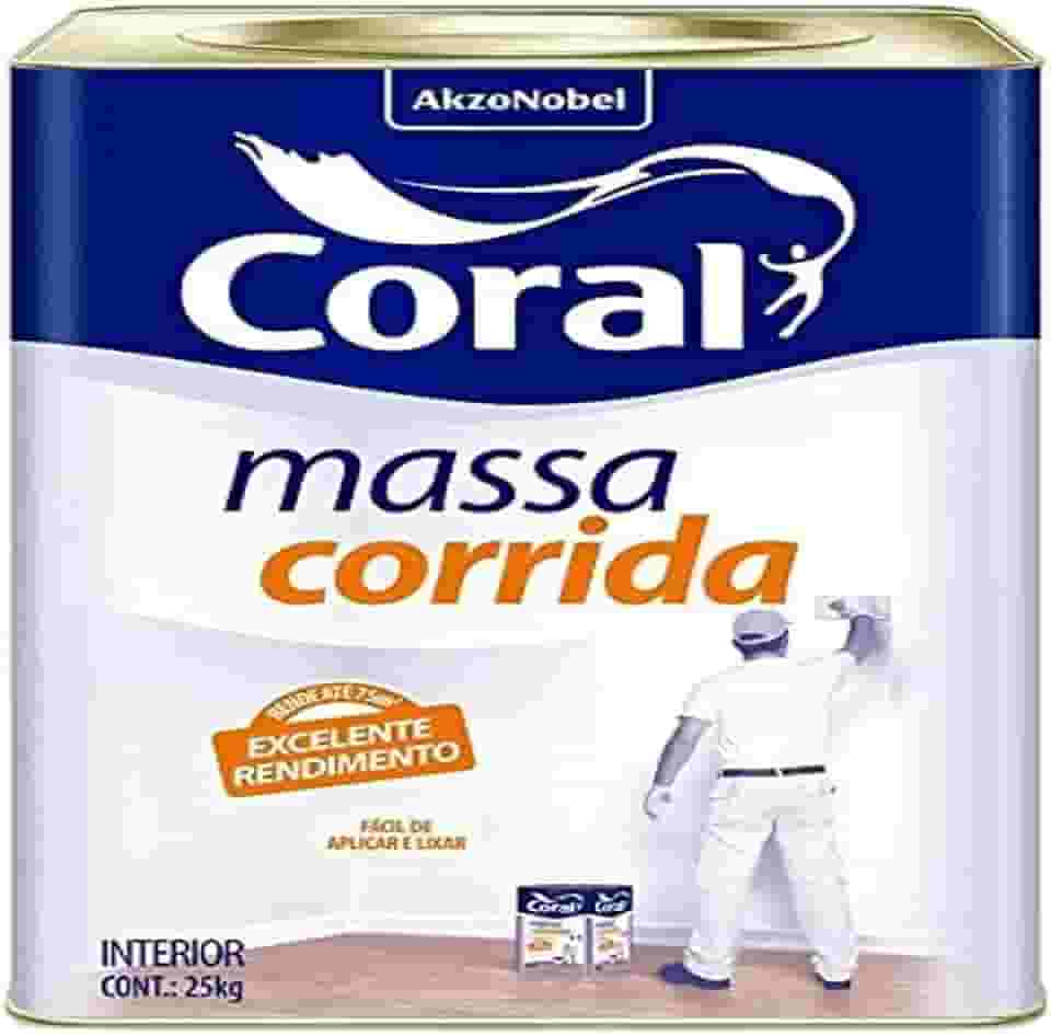 Massa Corrida, Branco, 25 Kg, Coral
