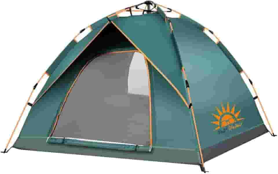 Barraca de Camping para 2-3 Pessoas Portátil A Prova D'agua 200cm x 195cm x 138cm