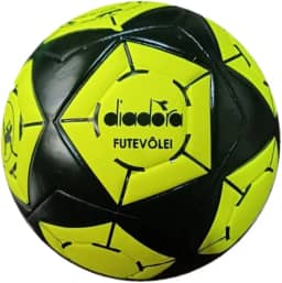 Bola de Futevôlei Profissional Diadora Elite-R Amarela Oficial PU Ultra Fusion Perfeita Para Jogo, Treino e Lazer.