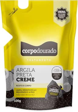 CORPO DOURADO ARGILA PRETA CREME BISN 100GR