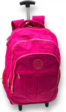 Mochila DeRodinha Adulto Juvenil Em Nylon Tactel Espaço Para Notebook (rosa chiclete)