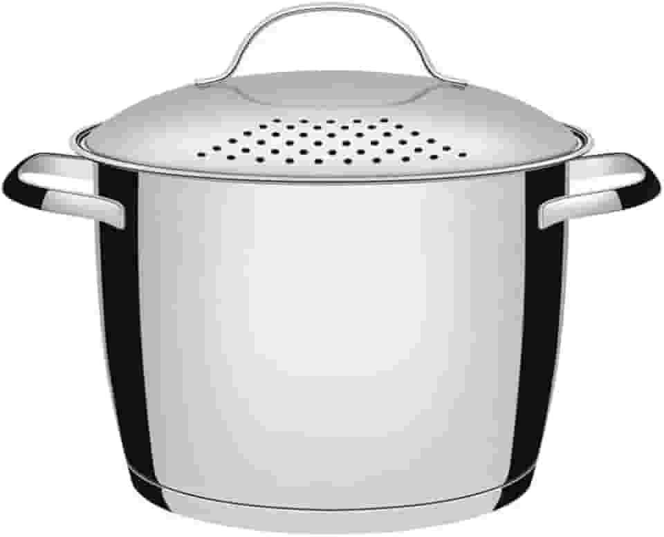 Espagueteira com Fundo Triplo Tramontina Inox 22Cm, ESPAGUETEIRA ALLEGRA