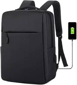 Mochila Executiva Unissex Slim para Notebook - Impermeável, Porta USB, Vários Compartimentos – Ideal para Trabalho, Estudos e Viagens