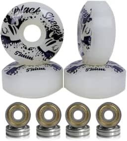 Roda Skate Black Sheep 53mm Dureza 95A com Rolamentos ABEC-5