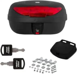 Bau Bauleto 45 Litros Smart Box 2 capacetes Refletor Vermelho Pro Tork
