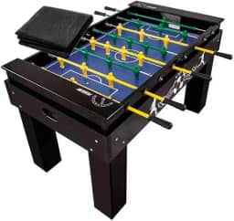 Mesa de Pebolim Totó Elite Preta KLOPF 1080 + Capa Impermeável