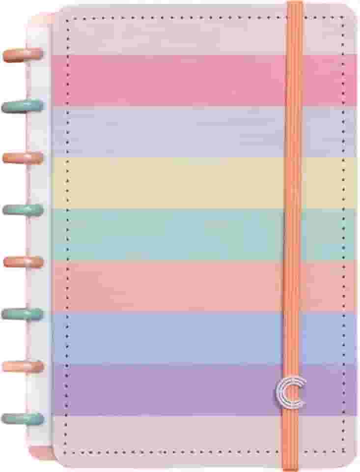 Caderno Inteligente, A5, Arco-íris Pastel, Magic, CIA52060, 155x220mm, 80 Folhas