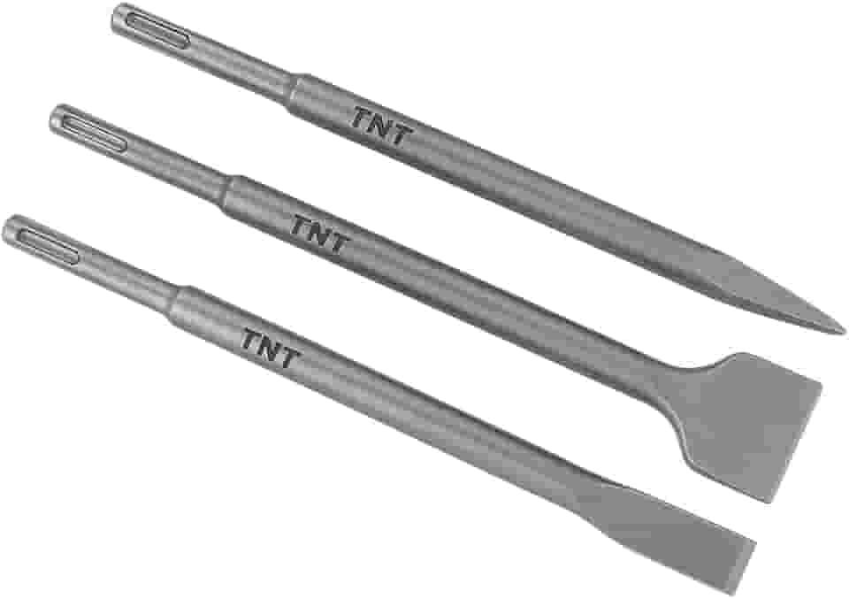 TNT Kit 1 Ponteiro e 2 Talhadeiras SDS Plus 25 cm Para Martelete