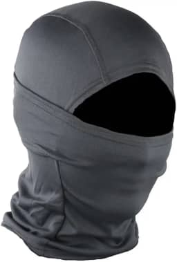 Touca Ninja Balaclava Articulada Profissional Resistente Frio Proteção Uv50 Multifuncional Respirável (BR, Alfa, Único, P, Cinza)
