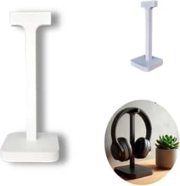 Suporte Porta Headphone/Headset E Fone De Ouvido Para Mesa (Branco)