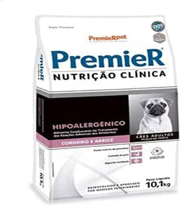 PremieR Pet Nutrição Clínica Ração Seca Hipoalergênica para Cães Porte Pequeno Sabor Cordeiro 10,1kg