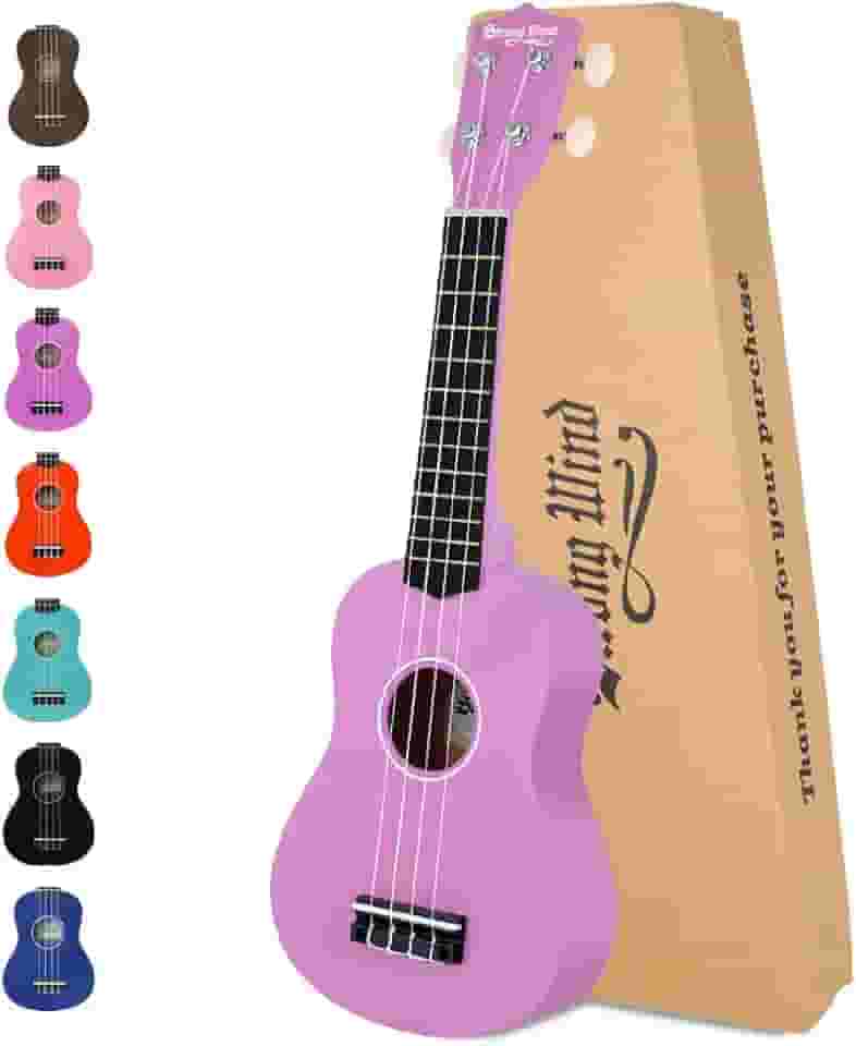 Strong Wind Ukulele Soprano para crianças e iniciantes 53 cm com bolsa Gig Bag (roxo)