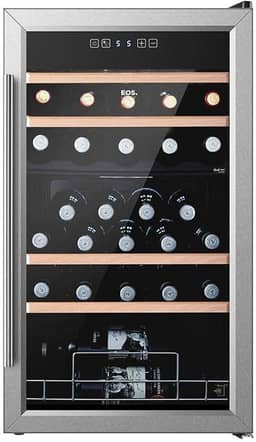 Adega Climatizada 33 Garrafas Dual Zone Eos Premium Compressor Eac33im 110v