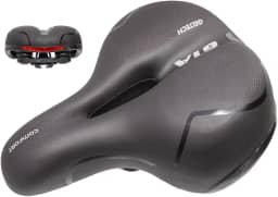 Banco Selim de Bicicleta Gel Confortável Macio 2 Molas Vazado