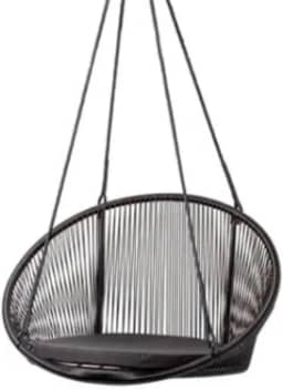 Cadeira Poltrona Balanço Suspensa Área Externa(Preto)