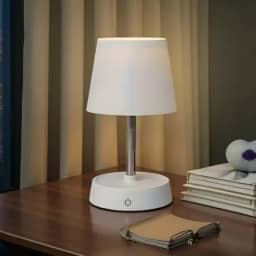 Abajur Quarto de Mesa Sem Fio LED Recerragável Minimalista Ajuste de Altura - Ideal para Mesa de Cabeceira/Mesa de Estudos/Escritório Touch 3 Níveis de Luz Base Antiderrapante