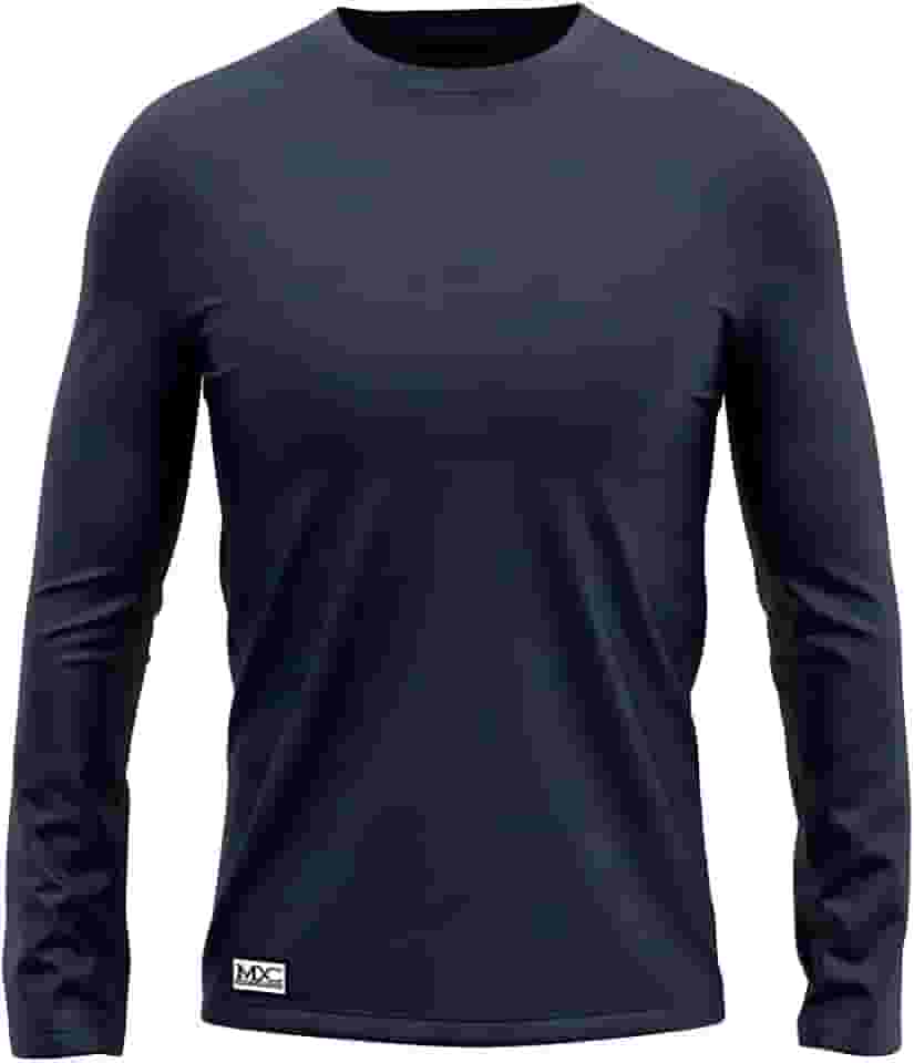 Camiseta Masculina Lisa Algodão Premium Manga Longa MXC BRASIL