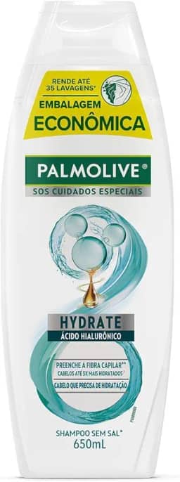 Palmolive SOS Shampoo Cuidados Especiais Hydrate com ácido hialurônico 650ml