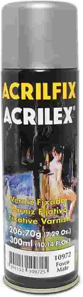 Verniz Fixador Acrilfix, Acrilex, Fosco, 300 ml, Aerosol