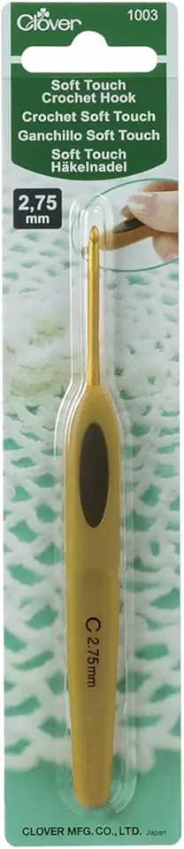 Agulha para Crochet Soft Touch C (2.75 mm) - 1003/C - Clover