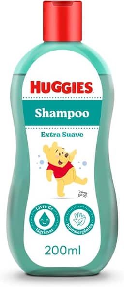 Huggies Shampoo Infantil Extra Suave, 200 ml, Azul