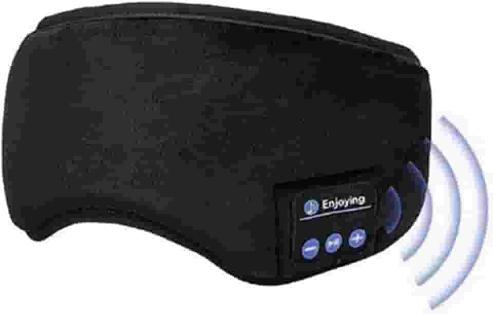 Tapa Olho Máscara Para Dormir Com Fone De Ouvido Bluetooth Wireless Sem Fio Para Celular, Notebook, Tablet Leve Na Viagem Ou Meditação, Prática De Yoga E Sonos Curtos Linha PREMIUM SYANG