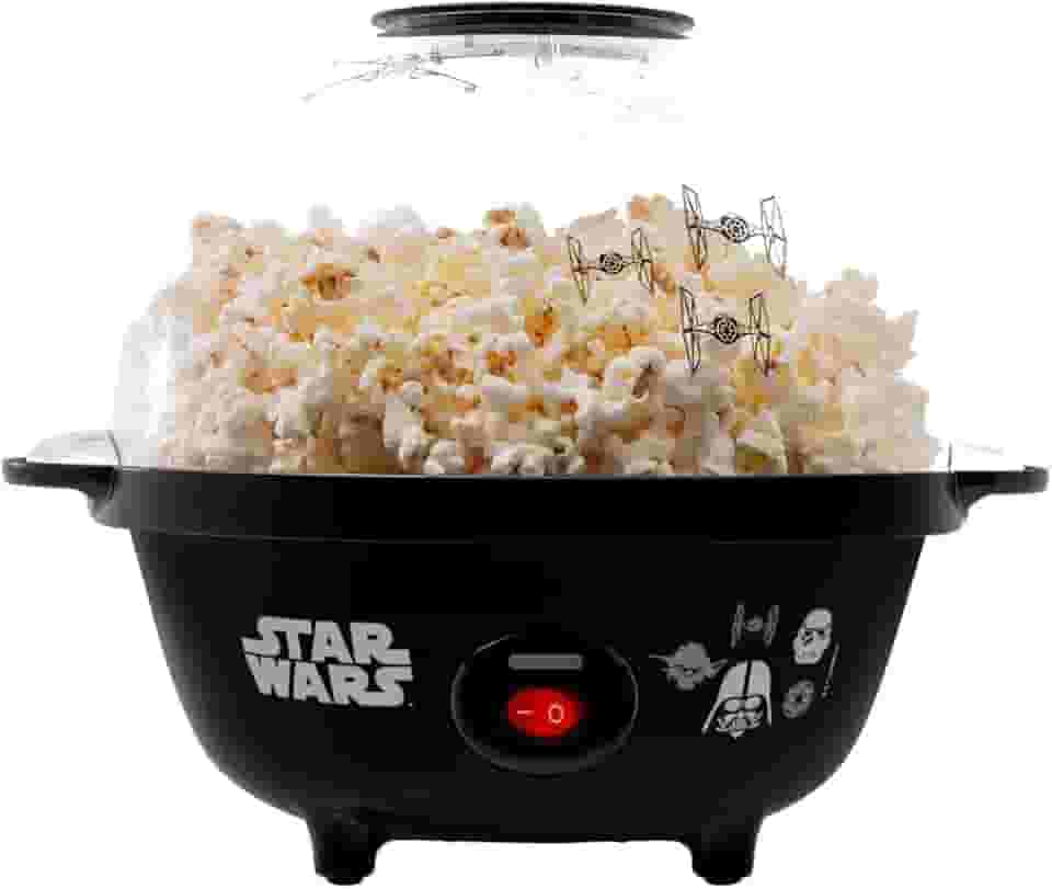 Pipoqueira Bowl Star Wars Mallory – Pipoca Doce ou Salgada, Tampa Bowl, Botão Liga/Desliga, Pés Antiderrapantes, Produto Licenciado Disney - 220V
