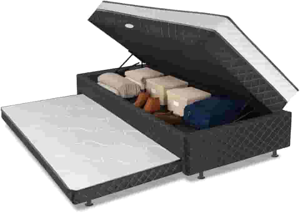 Cama Bibox com Baú Solteiro com Cama Auxiliar Conjugada Gabi