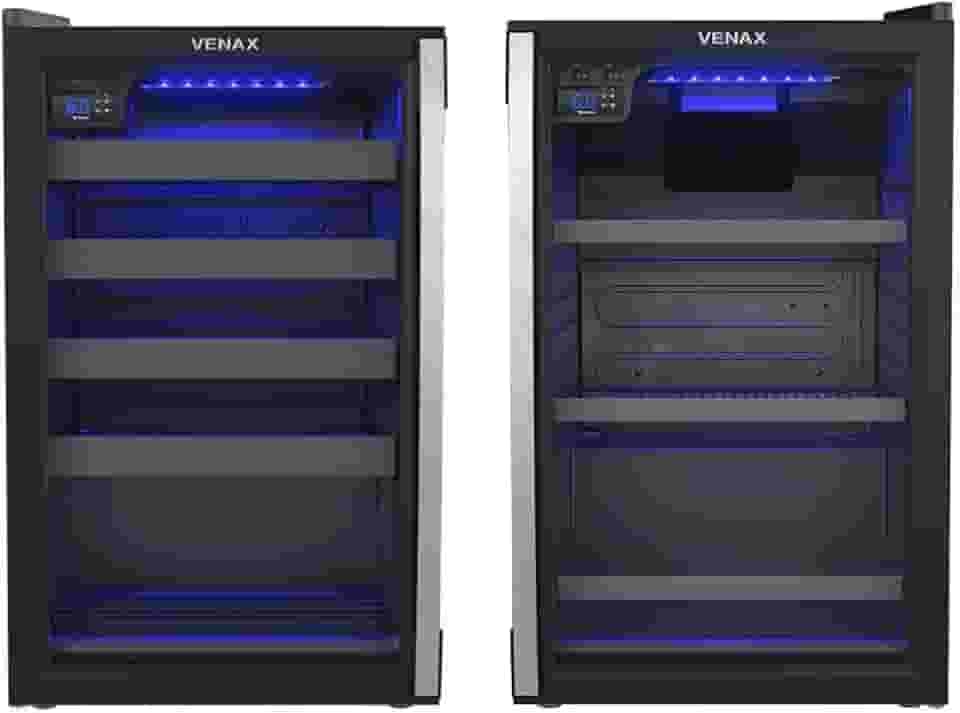 Cervejeira + Adega Venax Blue Light e Piubella 100 Preto 127V