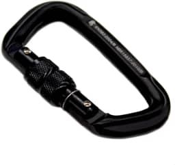 Mosquetão aço D operações especiais 50KN trava rosca SideUp