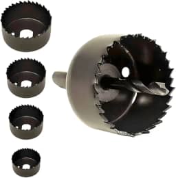 Kit Serra Copo 6 Peças para Madeira, Drywall, PVC e Plásticos, Corte Preciso