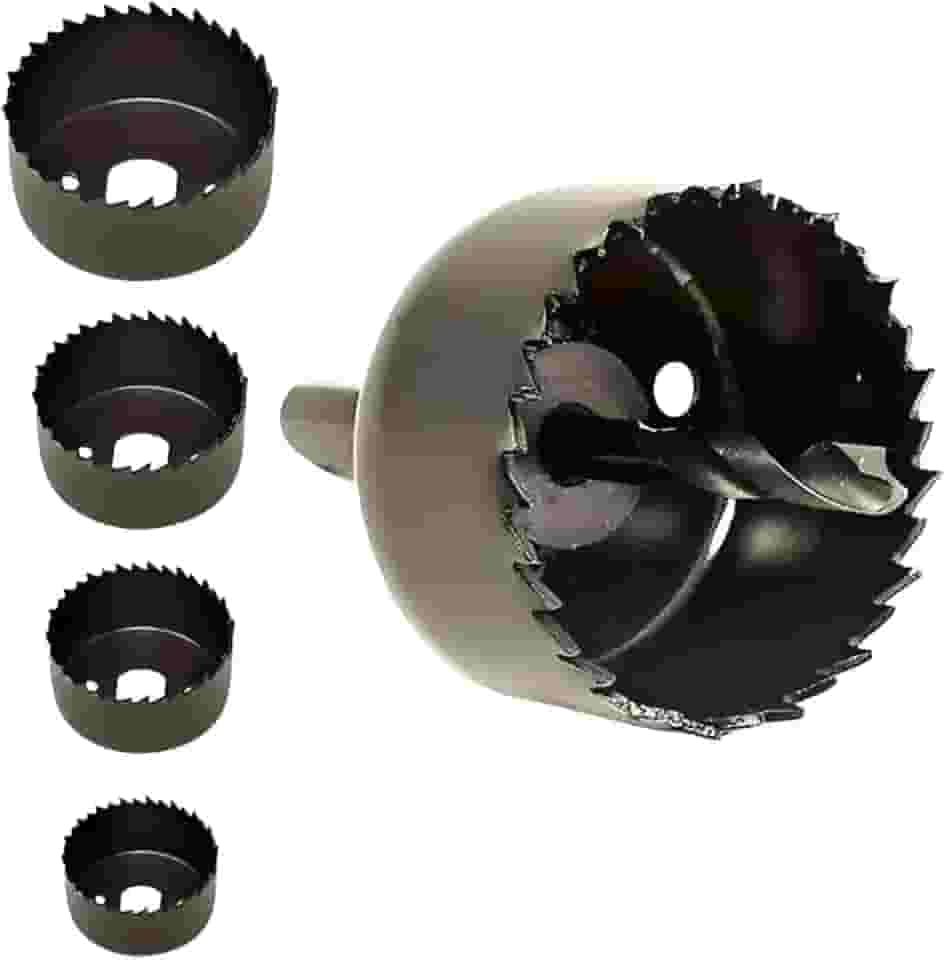 Kit Serra Copo 6 Peças para Madeira, Drywall, PVC e Plásticos, Corte Preciso