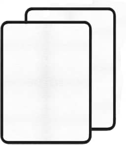 Tapete Higiênico Lavável para Cães YOLOPET – Impermeável, Reutilizável, Vários Tamanhos e Estampas (G (100x90cm), Branco Kit 2 un)