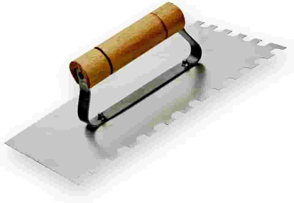 Desempenadeira Dentada Aço Cabo Madeira Alvenaria 120x240mm