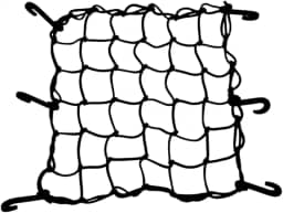 Rede Elástica Aranha Moto Capacete Bagageiro 35x35 cm Preto MSextensor