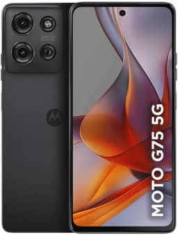 Smartphone Motorola Moto g75 5G - 256GB 16GB (8GB RAM+8GB Ram Boost) e 50MP Sony Lytia 600 Camera Moto AI Ultrarresistencia militar - Preto
