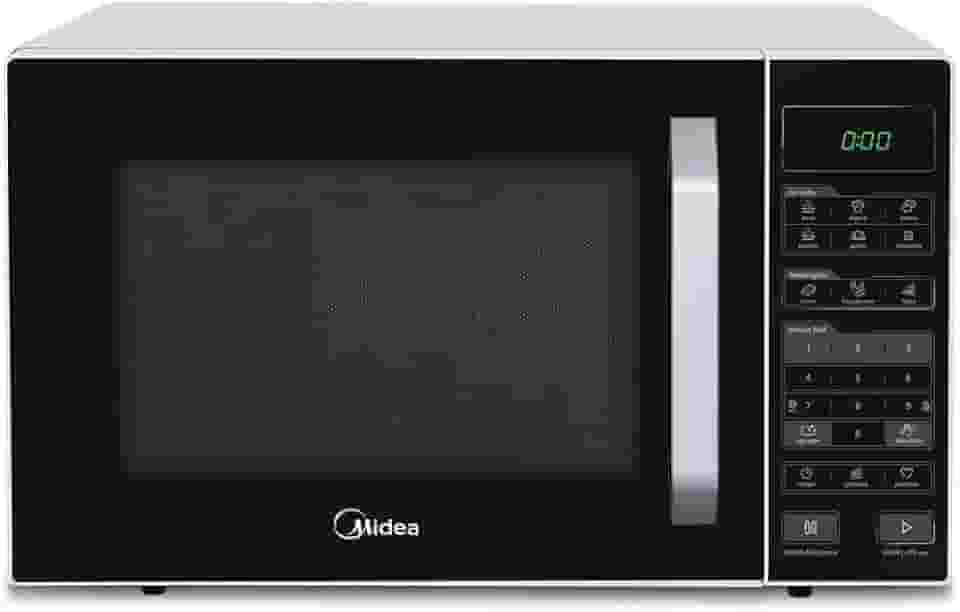 Forno Micro-ondas 35L Branco e Preto Midea 127V MXSA35P1