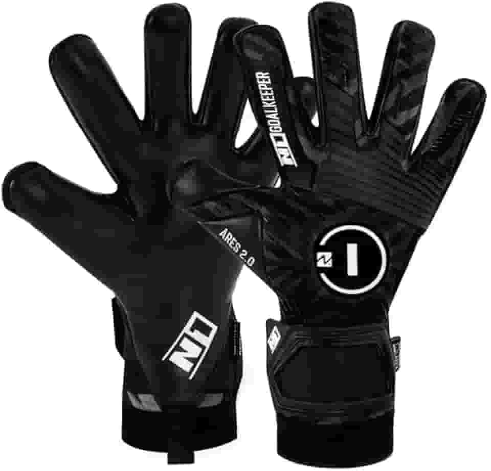 Luva De Goleiro Profissional N1 Ares Cor:Black, Tamanho:10