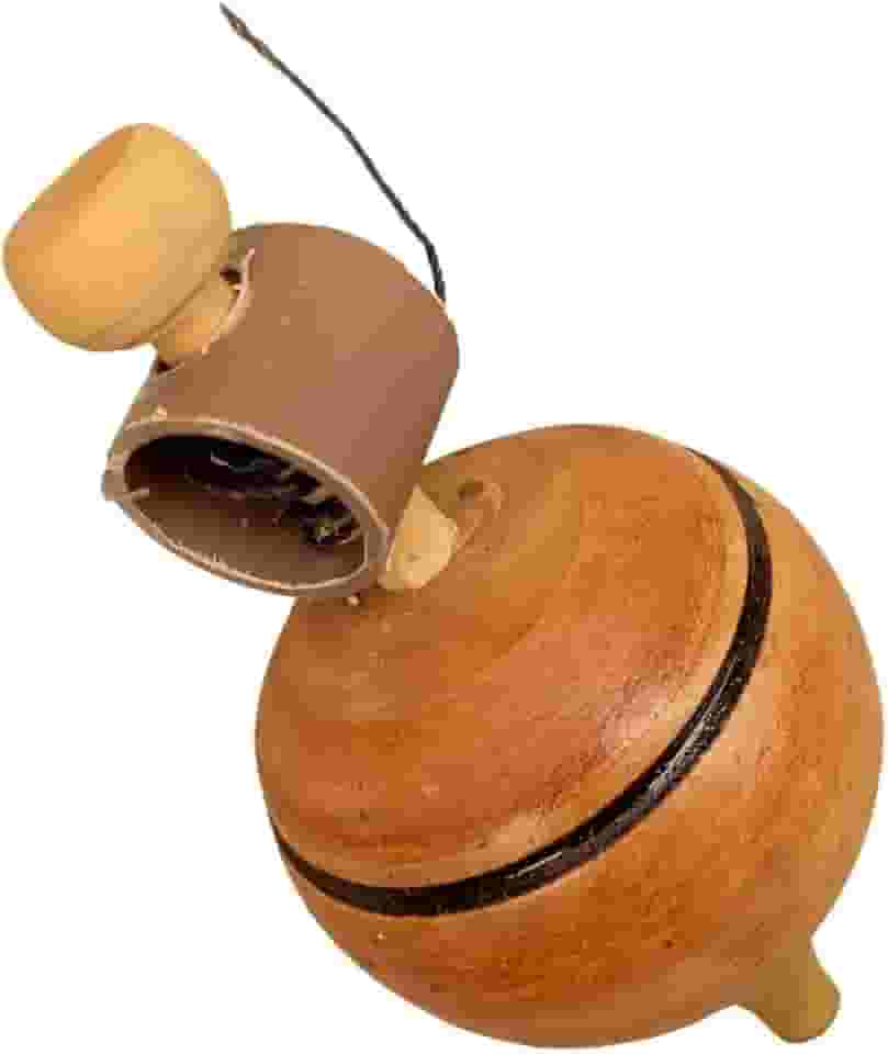 Pião Seguro MASTER Madeira Cano 13cm - antigo, Retro