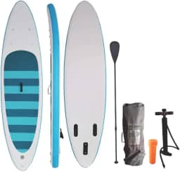 ZONEMEL Prancha de stand up paddle inflável, prancha de paddleboard de 10' com todos os acessórios, postura ampla, barco de convés antiderrapante para jovens e adultos (6 polegadas de espess