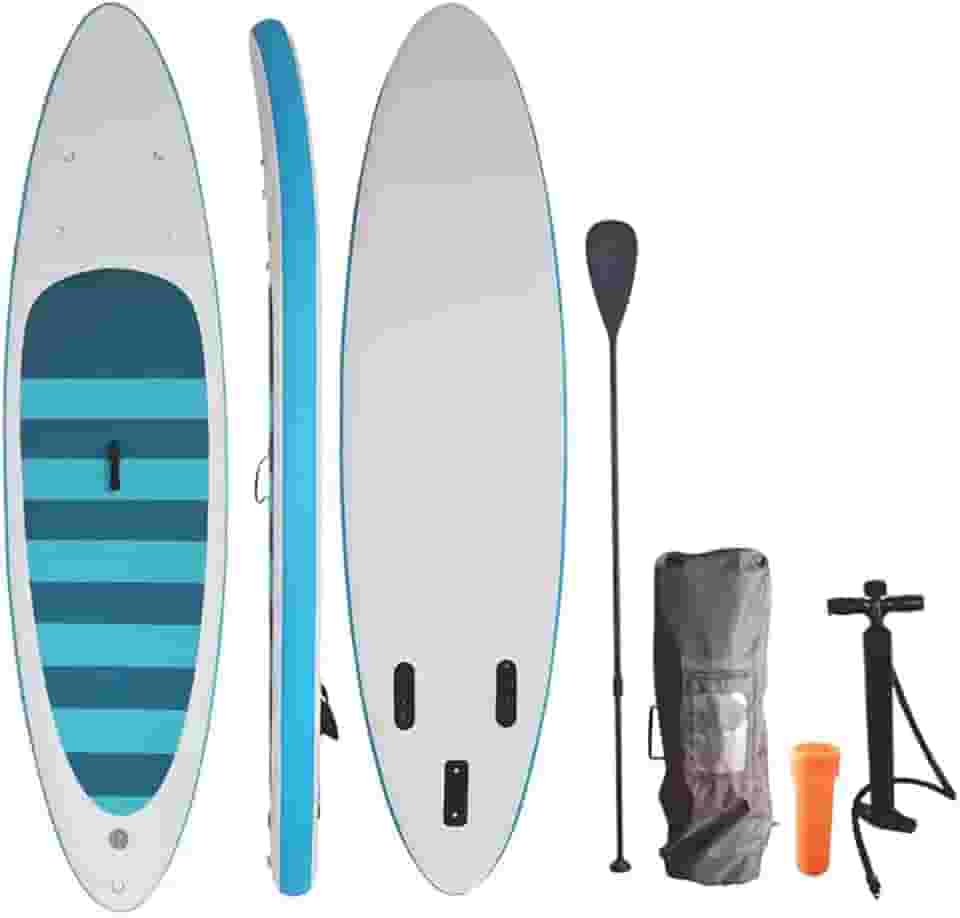 ZONEMEL Prancha de stand up paddle inflável, prancha de paddleboard de 10' com todos os acessórios, postura ampla, barco de convés antiderrapante para jovens e adultos (6 polegadas de espess