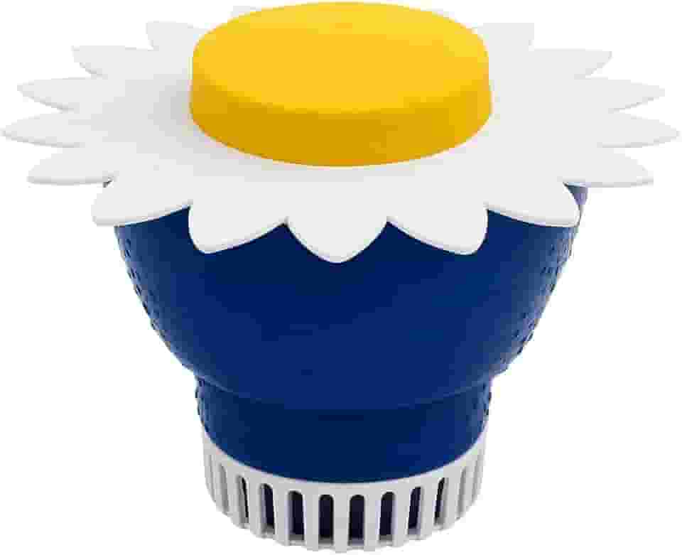 Dosador de Cloro Flutuante Para Tratamento De Piscina Margarida Com Capacidade Até 600g Pastilha