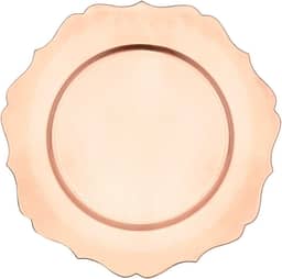 Mimo Style Sousplat Versalhes, Cor Dourado, Material Polipropileno Com Boa Estabilidade Térmica e de Excelente Qualidade, Moderno e Versátil, Ideal Para Mesa Posta, Mede 33 cm