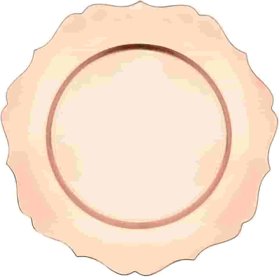 Mimo Style Sousplat Versalhes, Cor Dourado, Material Polipropileno Com Boa Estabilidade Térmica e de Excelente Qualidade, Moderno e Versátil, Ideal Para Mesa Posta, Mede 33 cm