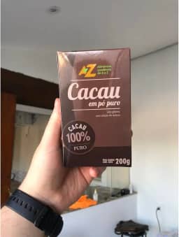 Cacau em Pó 100% Puro Sem Açúcar 200g – AZ Alimentos | Sem Glúten e Sem Lactose